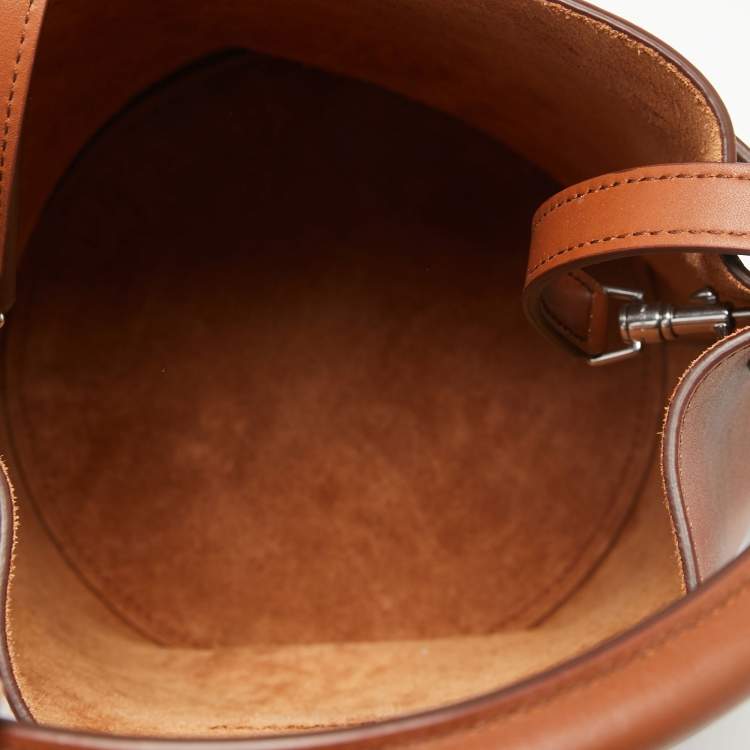 Pre Owned Celine Brown Leather Nano Big Bag Bucket