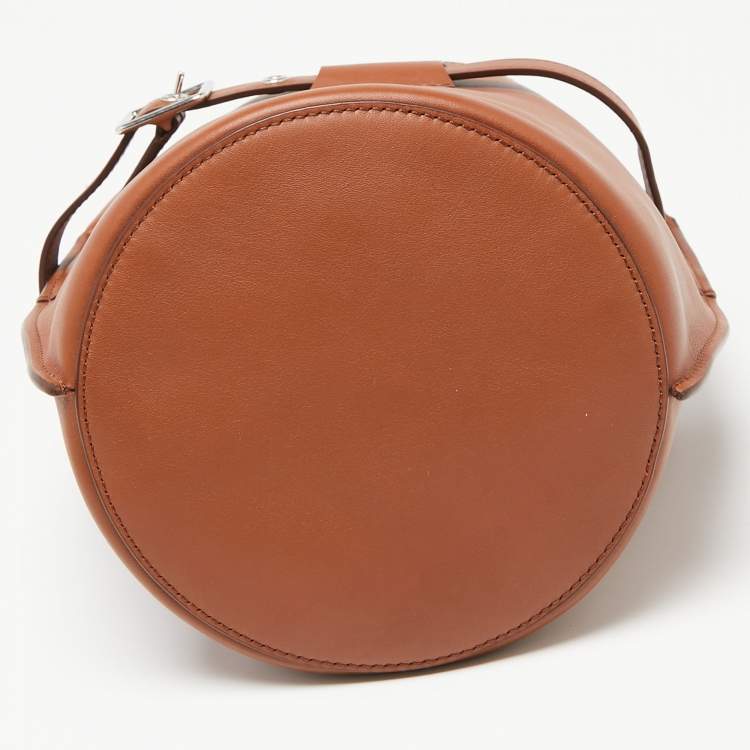 Pre Owned Celine Brown Leather Nano Big Bag Bucket
