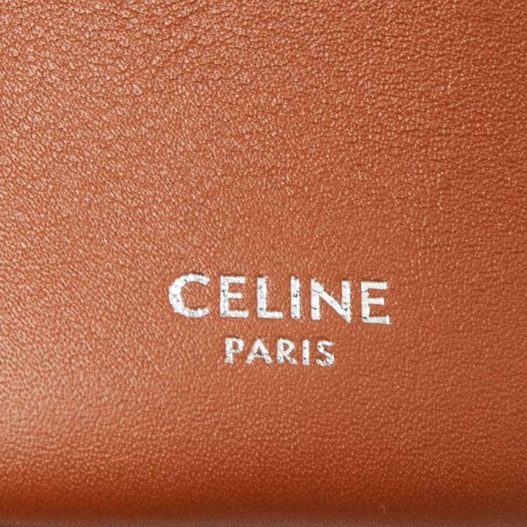 Pre Owned Celine Brown Leather Nano Big Bag Bucket