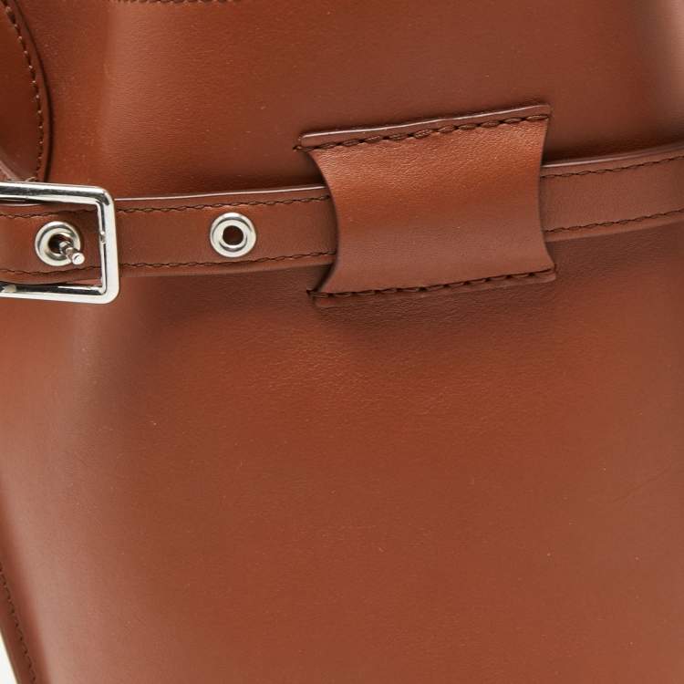 Pre Owned Celine Brown Leather Nano Big Bag Bucket