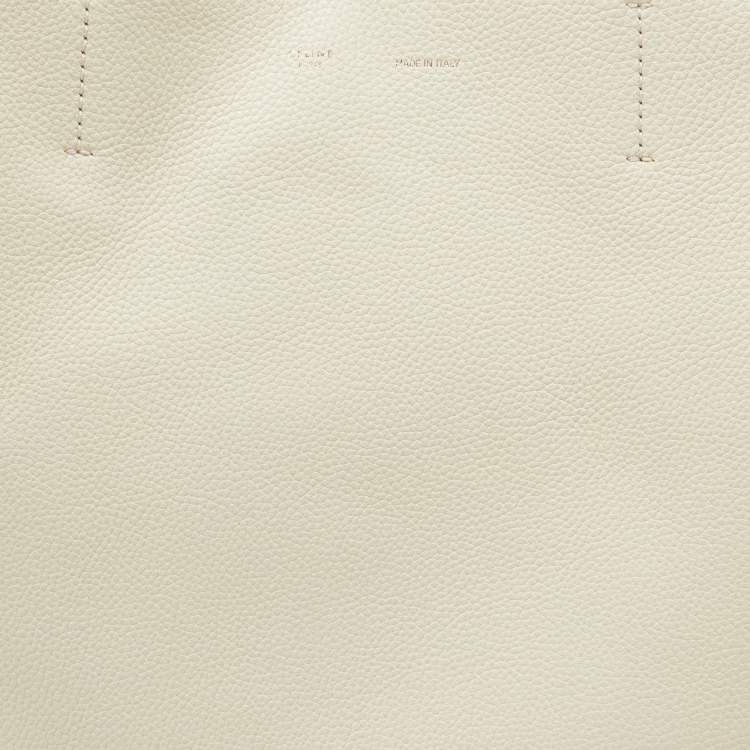 Pre Owned Céline Yellow Leather Medium Cabas Vertical Shopper Tote