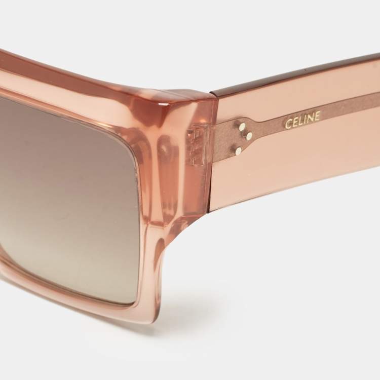 Pre Owned Celine Brown/Grey Gradient CL400921 Square Sunglasses