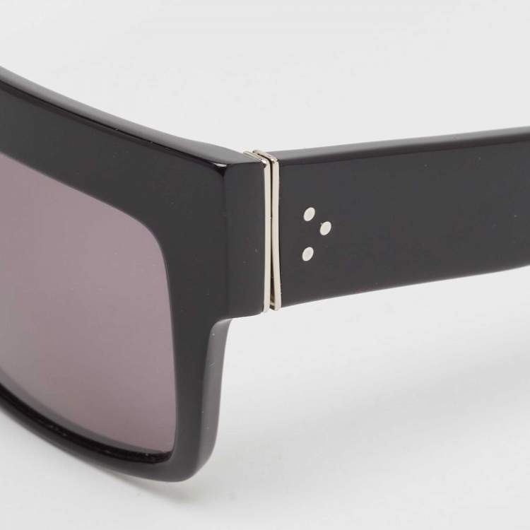 Pre Owned Celine Black/Grey CL41756 ZZ Top Rectangle Sunglasses