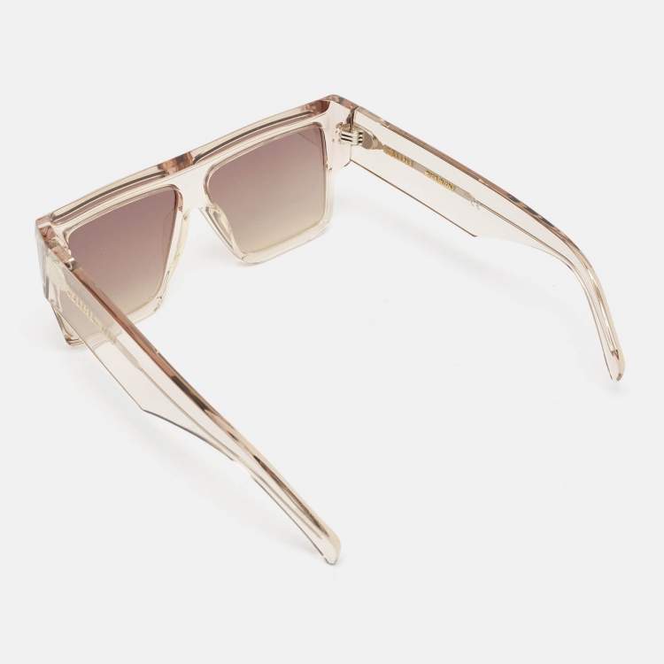 مملوكة مسبقًا Celine Brown Gradient CL400301Smoke Flat Square Sunglasses