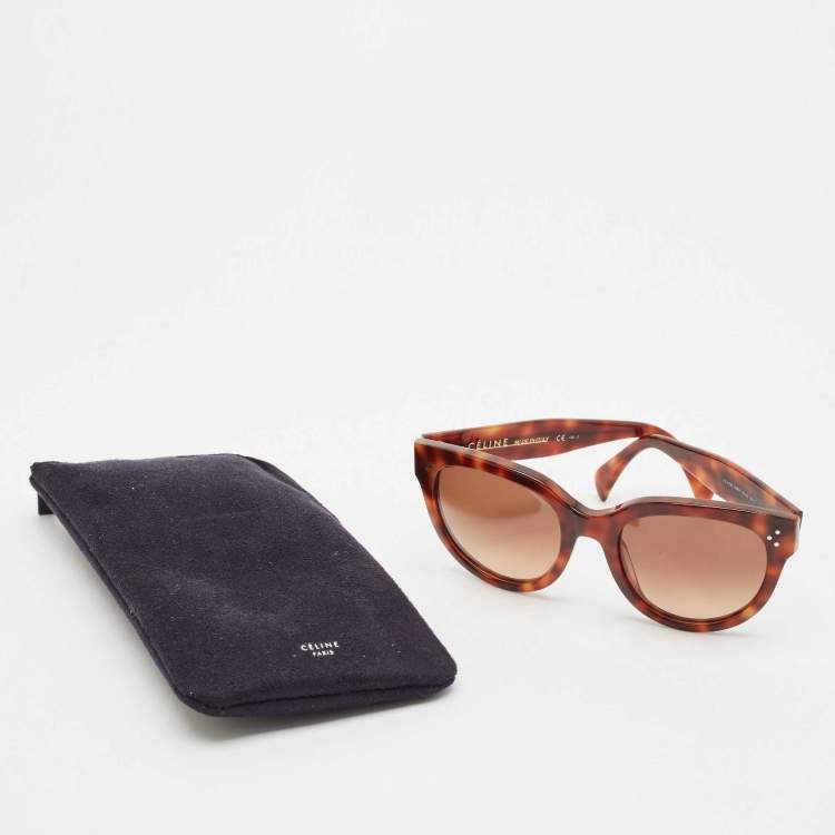 Pre Owned Celine Tortoise Brown Gradient CL 41755 Audrey Sunglasses