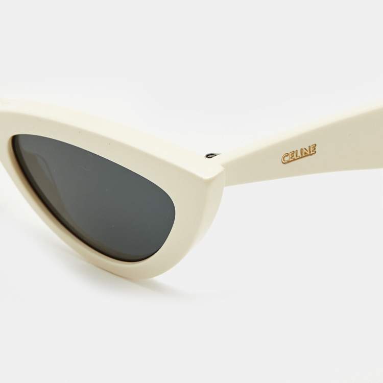 Pre Owned Celine Ivory CL4019IN Frame Cat Eye Sunglasses