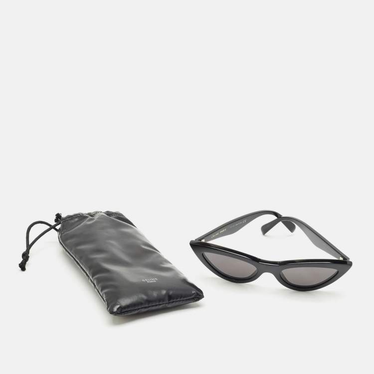 Pre Owned Celine Black CL4019IN Cat Eye Sunglasses
