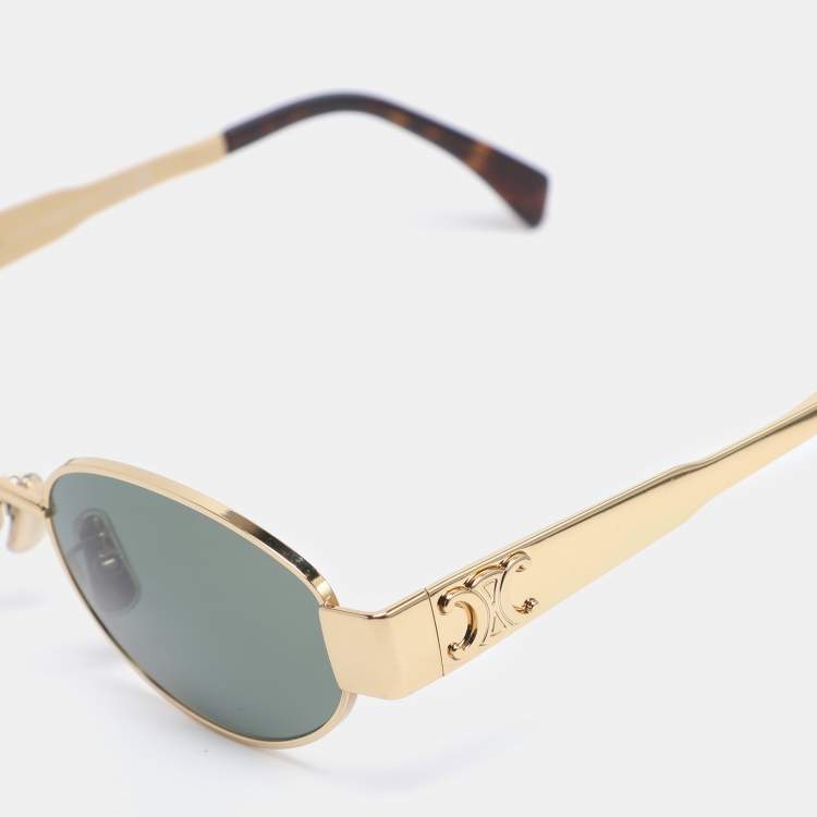 مملوكة مسبقًا Celine Green/Gold CL40235U Sunglasses 