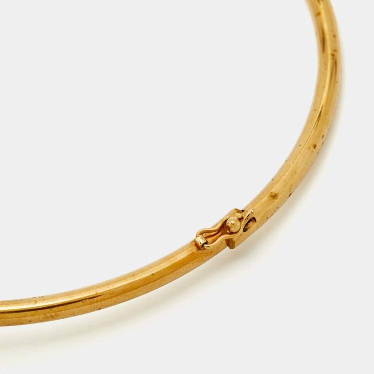 Pre Owned Celine Composite Gold Tone Choker Necklace