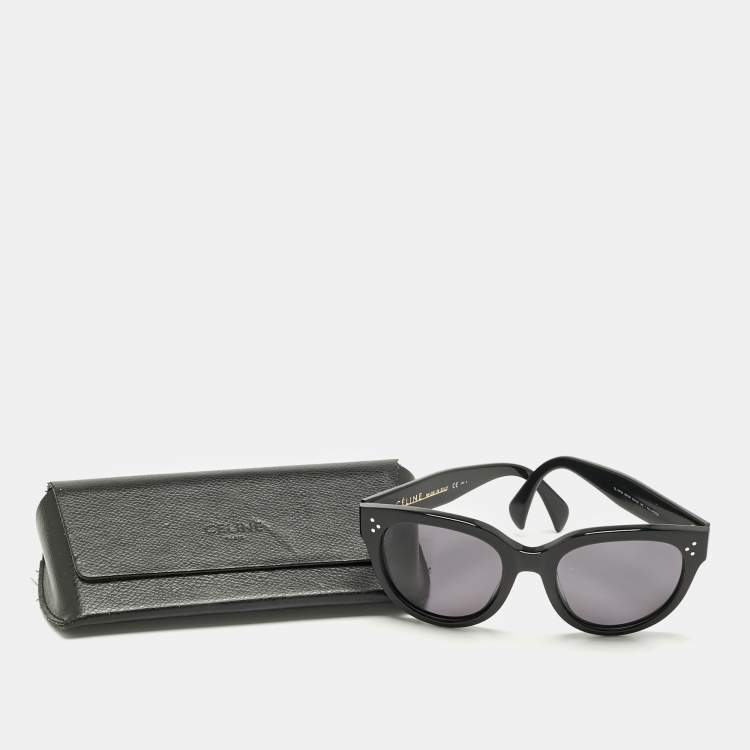 Pre Owned Celine Black CL 41755 Cat Eye Sunglasses