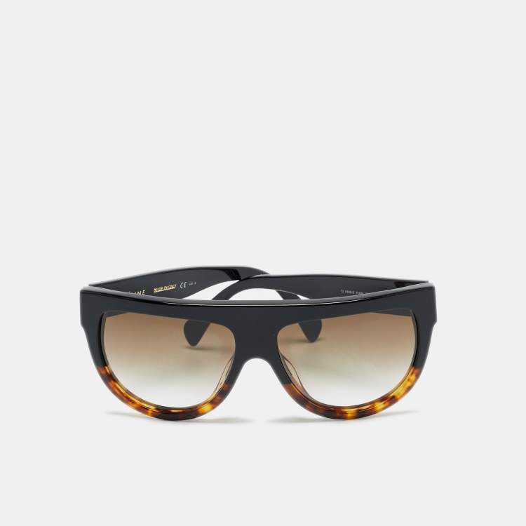 Pre Owned Celine Brown Gradient CL 41026/S Frame Square Sunglasses