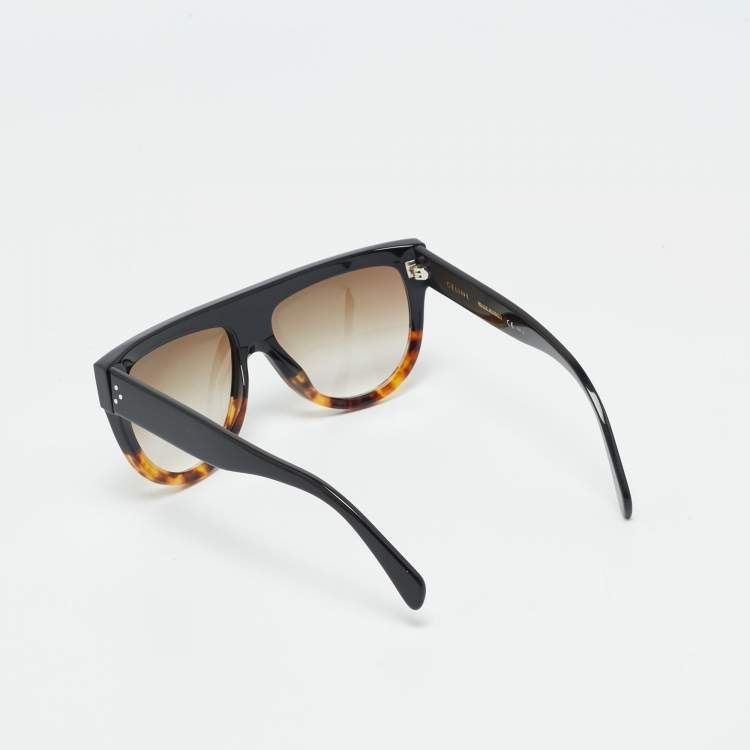 Pre Owned Celine Brown Gradient CL 41026/S Frame Square Sunglasses