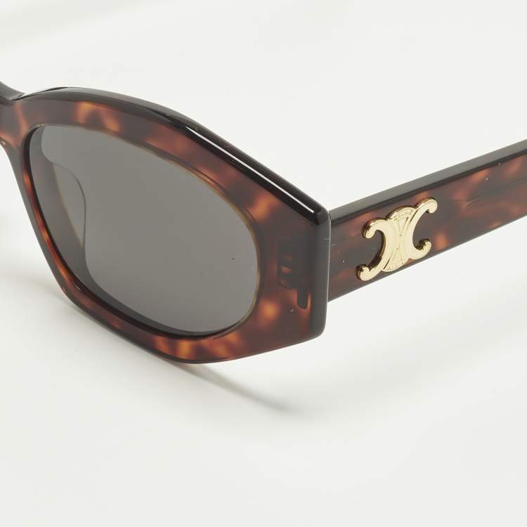 Pre Owned Celine Tortoise Brown Gradient CL40238U Triomphe Cat Eye Sunglasses