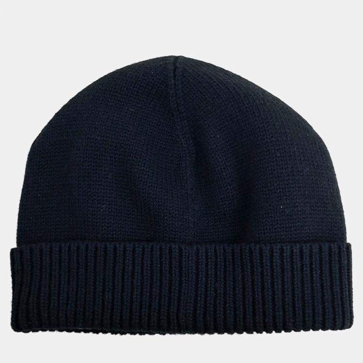 Pre Owned Celine Wool Black Beanie