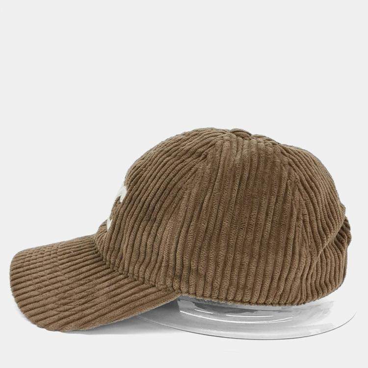 Pre Owned Celine Brown Cotton corduroy cap