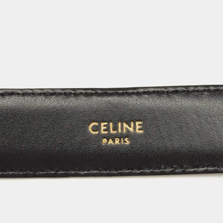 Pre Owned Celine Triomphe 75CM Black Leather