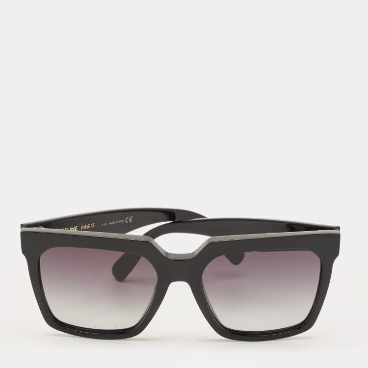 Pre Owned Celine Black Gradient CL4055IN Square Sunglasses