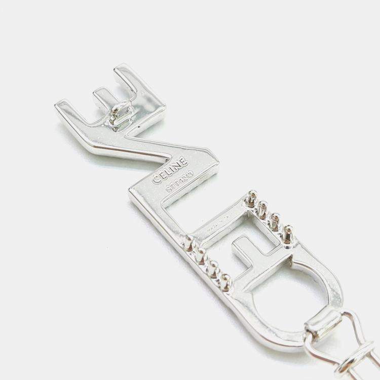 Pre Owned Celine Silver Plated Metal hairpin