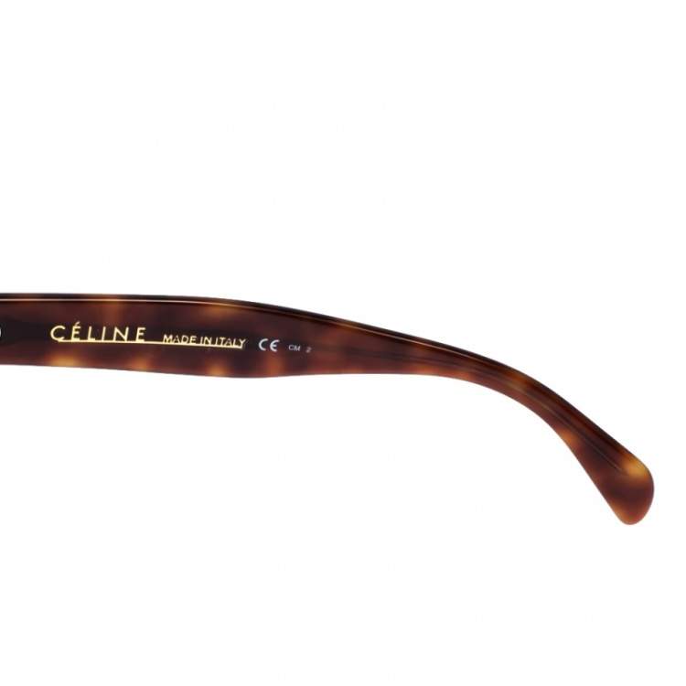 Pre Owned Celine Brown Tortoise Gradient CL 41755 Oversize Sunglasses