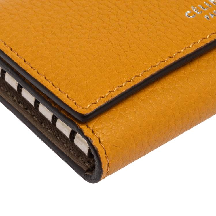 Pre Owned محفظة مفاتيح سيلين جلد مستردة محبب بقلاب