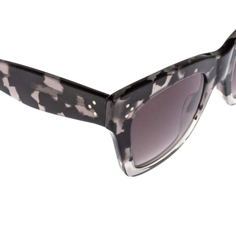 Pre Owned Celine Shadow Havana/Grey Gradient CL40004I Square Sunglasses