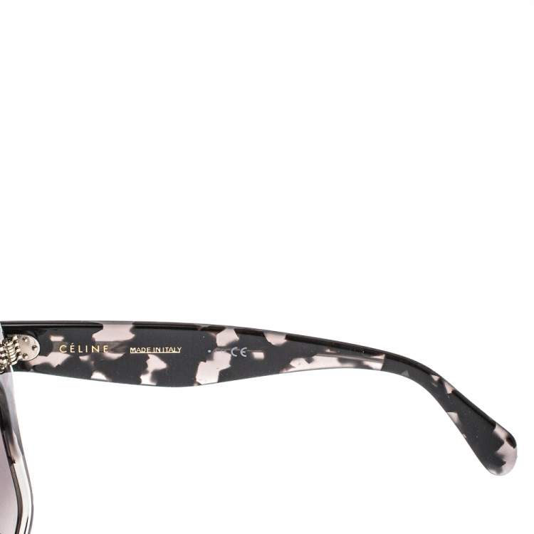 Pre Owned Celine Shadow Havana/Grey Gradient CL40004I Square Sunglasses