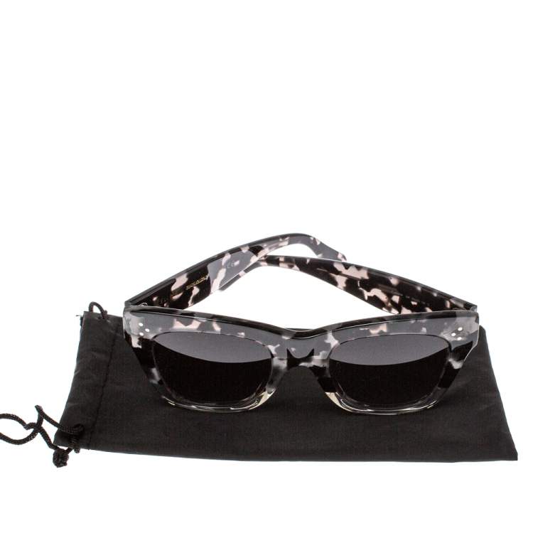 Pre Owned Celine Shadow Havana/Grey Gradient CL40004I Square Sunglasses