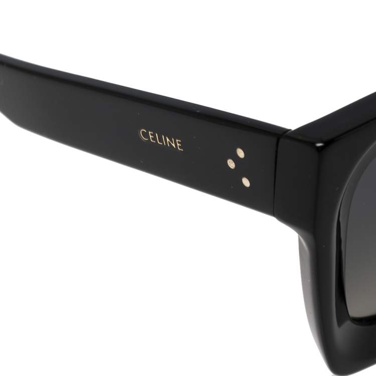 Pre Owned Celine Black Polarized CL401301 Square Sunglasses 