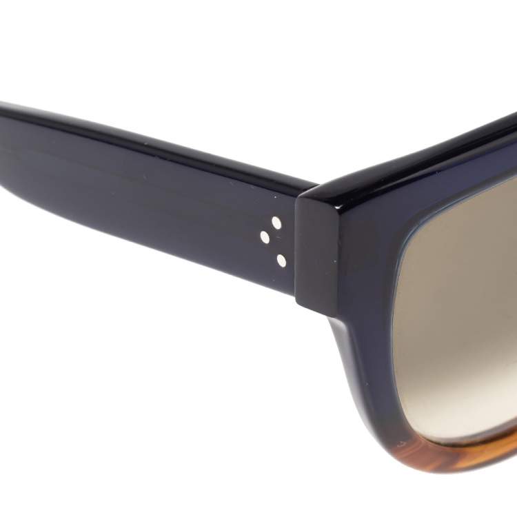 Pre Owned Celine Two Tone/ Grey Gradient CL 41026 Rectangle Sunglasses