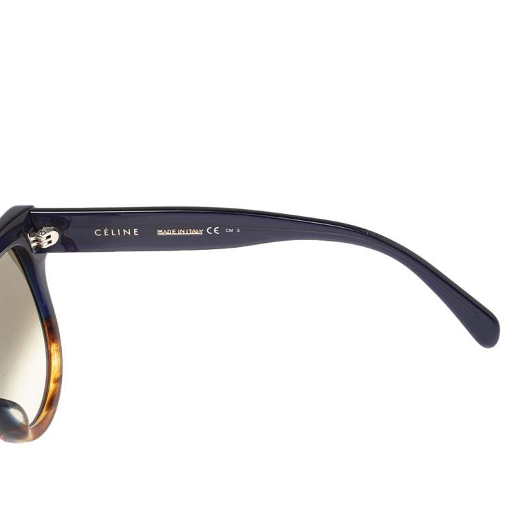 Pre Owned Celine Two Tone/ Grey Gradient CL 41026 Rectangle Sunglasses