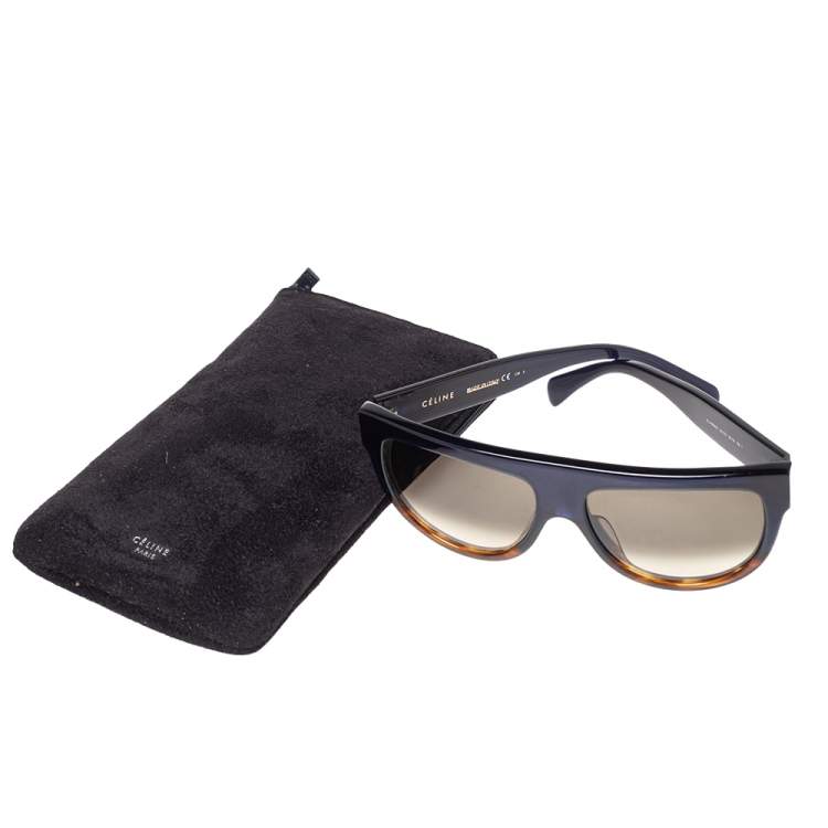 Pre Owned Celine Two Tone/ Grey Gradient CL 41026 Rectangle Sunglasses