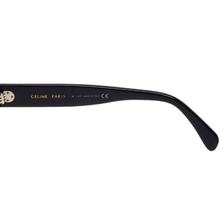 Pre Owned Celine Black/Blue Gradient CL4001IN Shadow Polarized Sunglasses