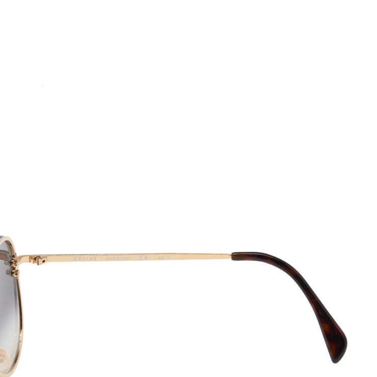 Pre Owned Celine Black CL 41392/S Gradient Aviator Sunglasses