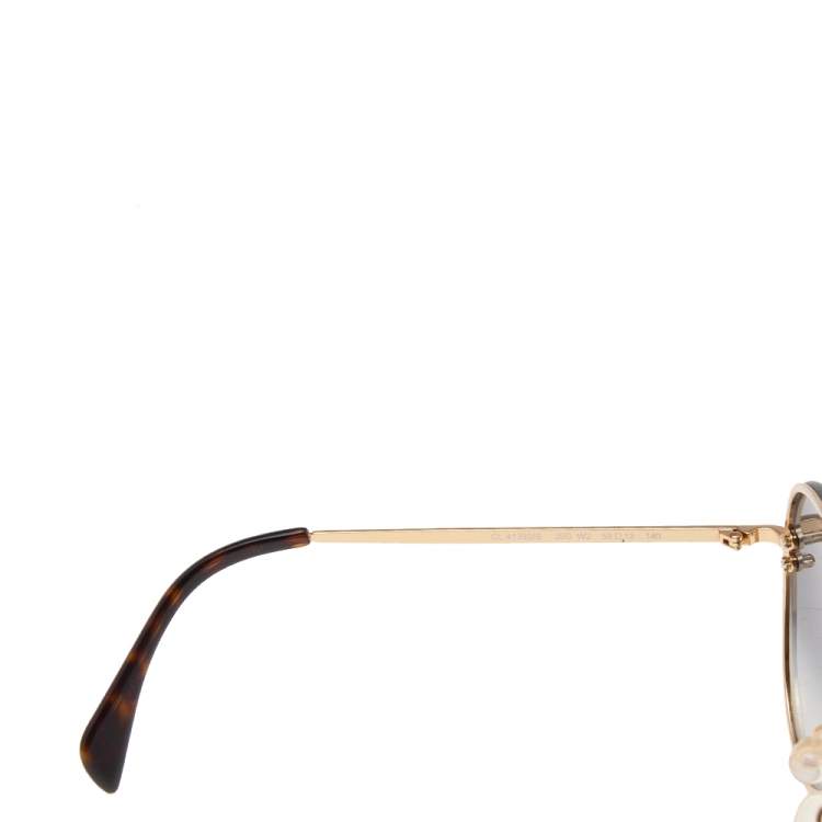 Pre Owned Celine Black CL 41392/S Gradient Aviator Sunglasses