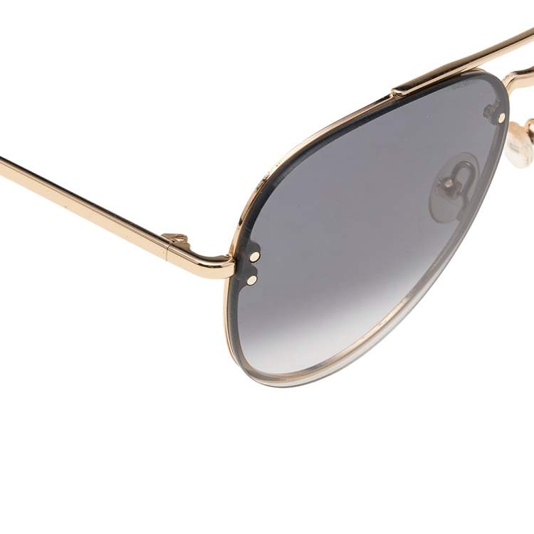 Pre Owned Celine Black CL 41392/S Gradient Aviator Sunglasses