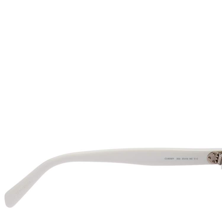 Pre Owned Celine White CL401871 Cate Eye Sunglasses 