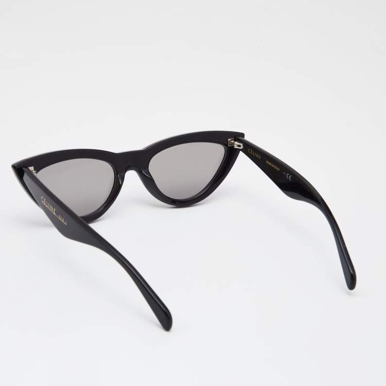 Pre Owned Celine Black CL400191 Cat Eye Mirrored Sunglasses