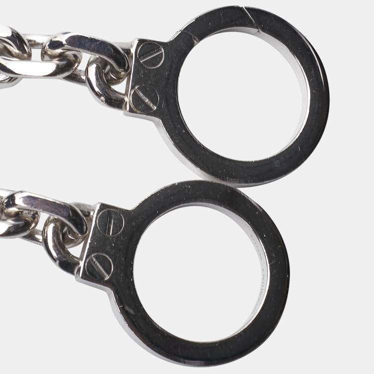 Pre Owned Celine Handcuff Silver Tone Chain Necklace