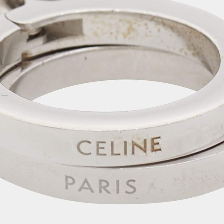 Pre Owned Celine Handcuff Silver Tone Chain Necklace