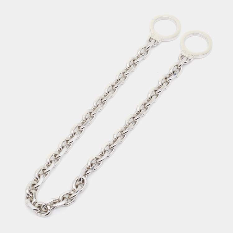 Pre Owned Celine Handcuff Silver Tone Chain Necklace