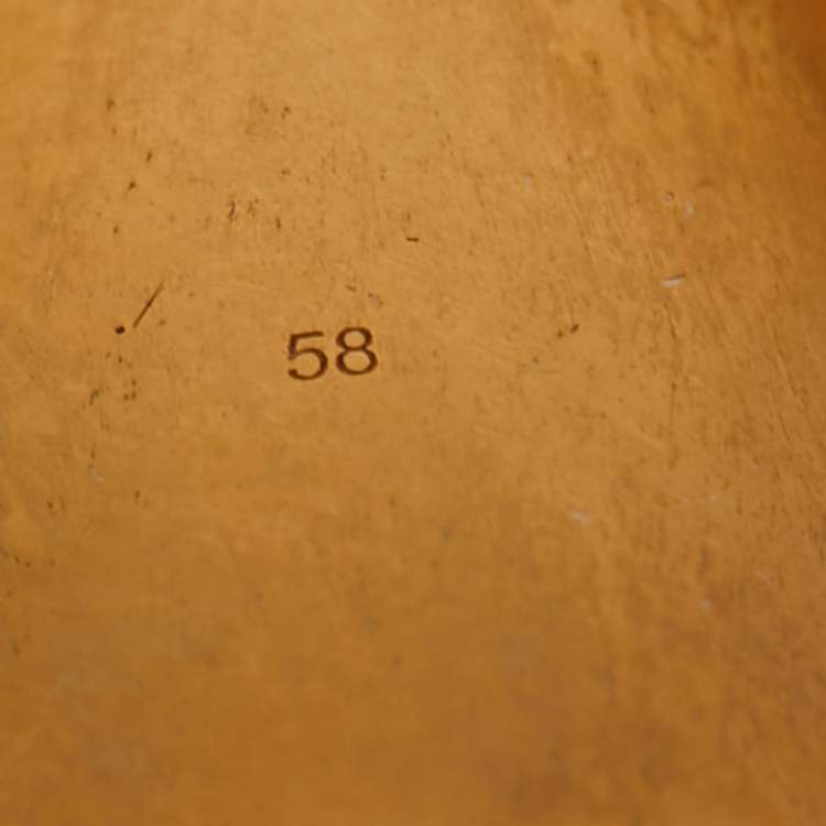 Pre Owned Celine Gold Tone Ring Size 58