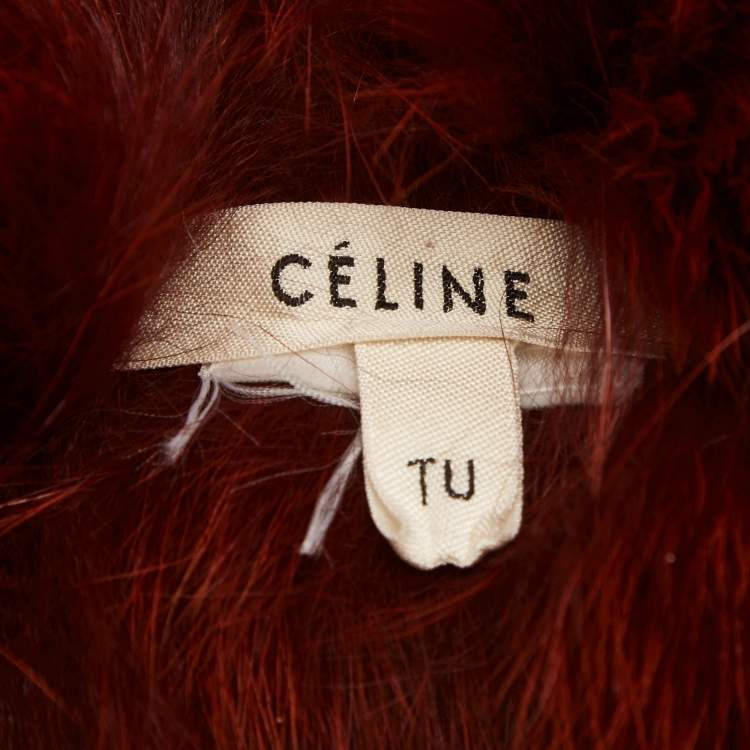 Pre Owned Celine Brown Fox Fur Scarf