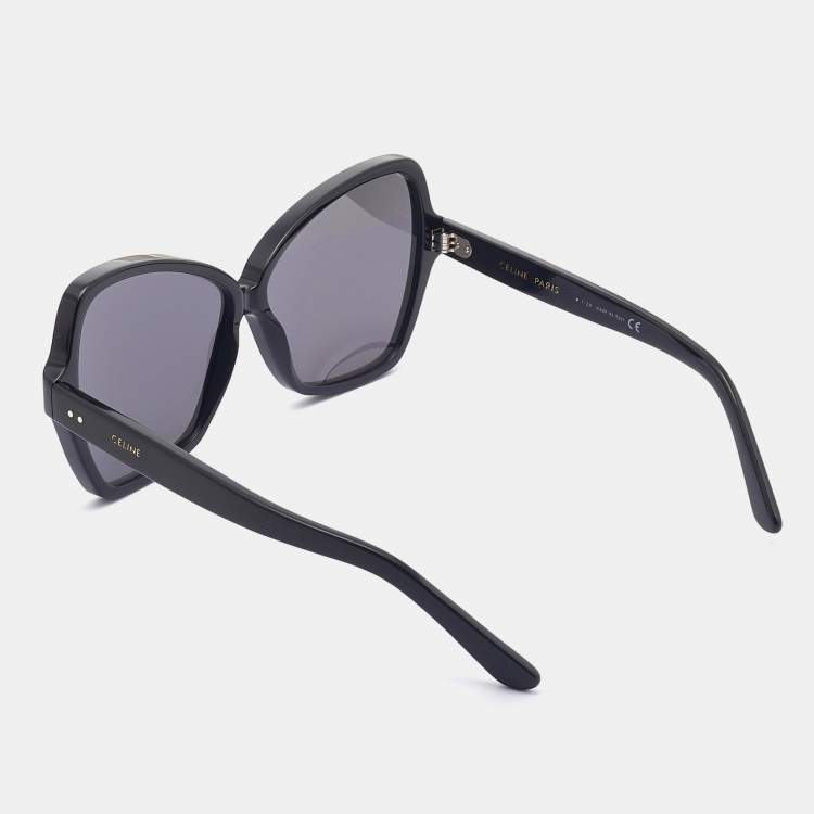 Pre Owned Celine Black/Black CL40064I Butterfly Sunglasses