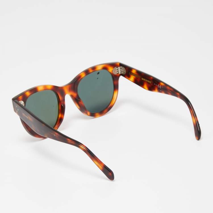 مملوكة مسبقًا Celine Brown Tortoiseshell CL400031Audrey Wayfarer Sunglasses