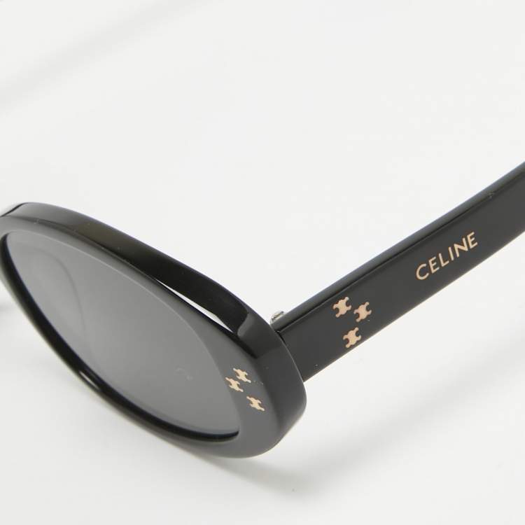 Pre Owned Celine Black CL40212U Oval Sunglasses