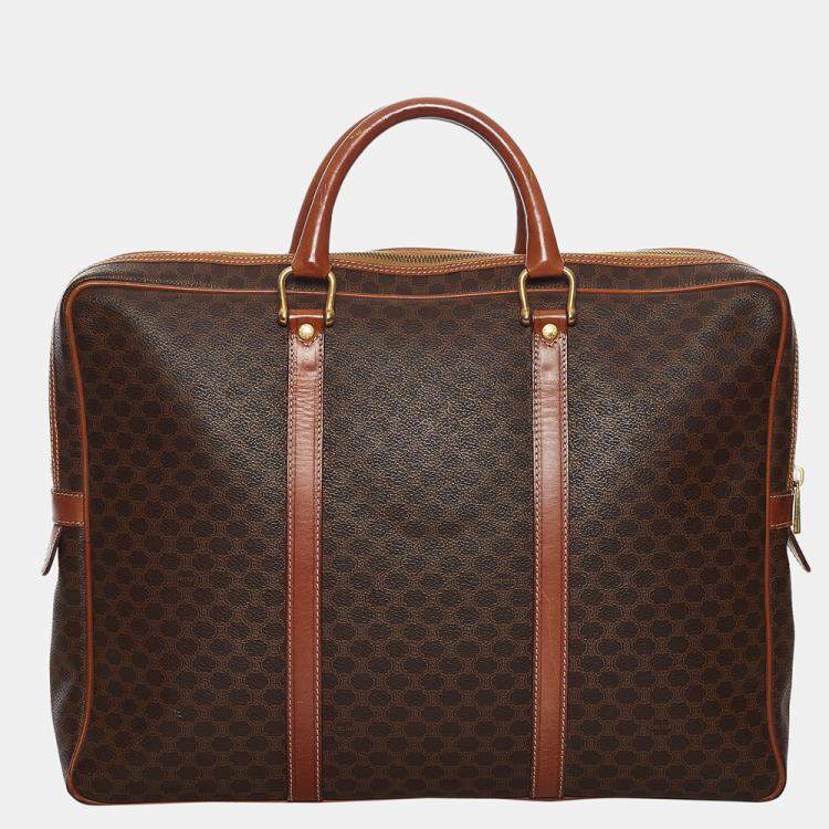 Pre Owned Celine Brown Macadam Briefcase