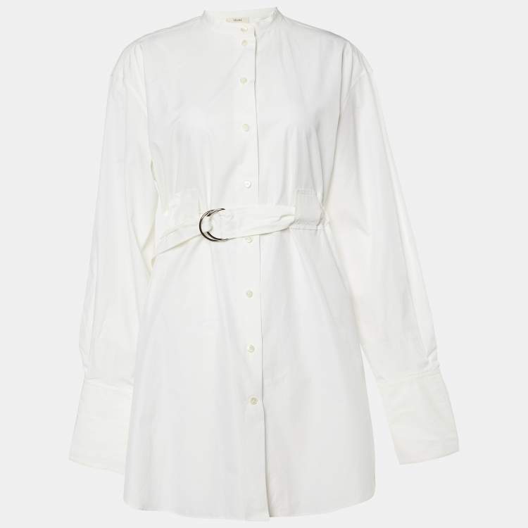 VIP【送料関税込】CELINE COTTON SHIRT DRESS LONG SHIRT DRESS IN STRIPED COTTON - | CELINE