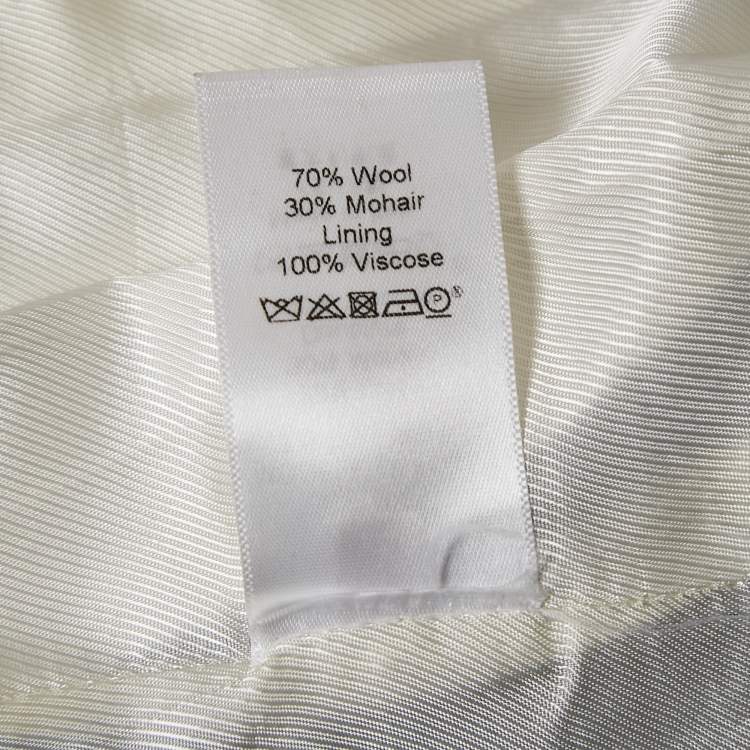 Pre Owned Celine Blue Wool Single Breasted Blazer M