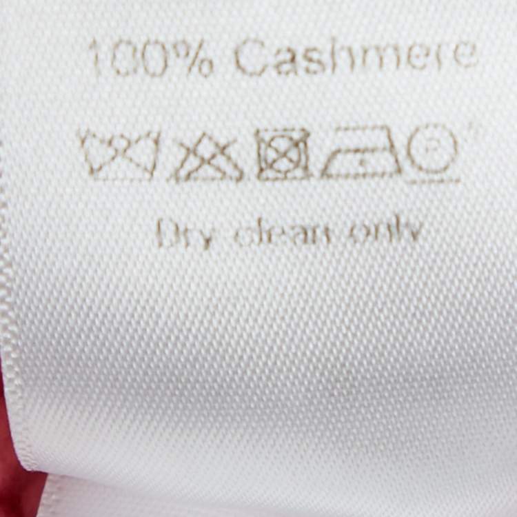 Pre Owned Celine Pink Cashmere Long Sleeve Sweater XS