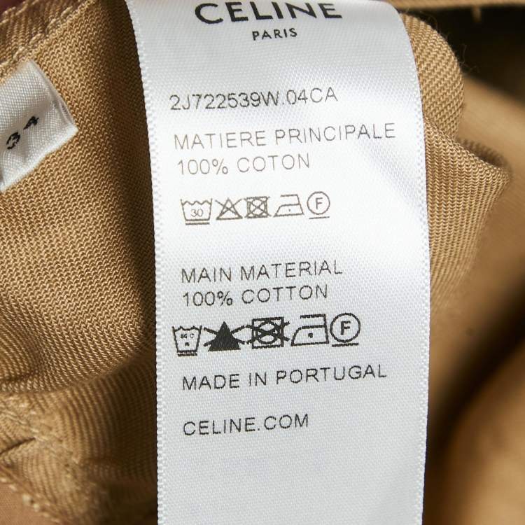 مملوكة مسبقًا Celine Brown Cotton Flared Mini Skirt S